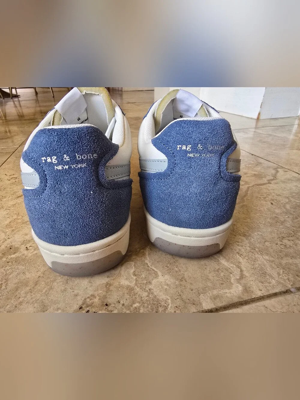 Rag & Bone Retro Court Sneakers Blue Size 40